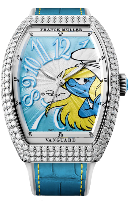 Franck Muller Vanguard Smurfette Replica Watch V 32 SC AT FO D SMURFETTE (BL) Franck Muller Vanguard Smurfette Replica Watch V 32 SC AT FO D SMURFETTE (BL)
